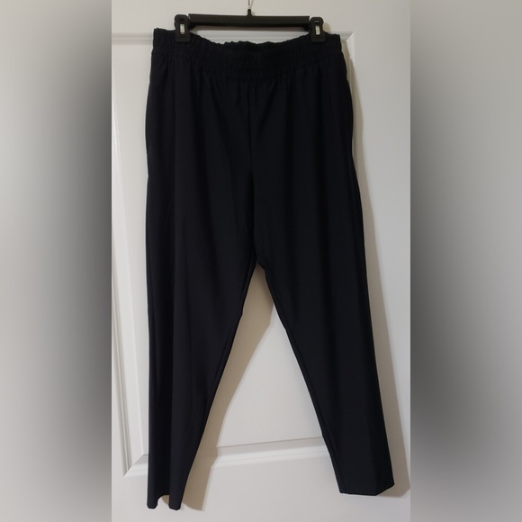 Victoria's Secret Nylon Black Track Jogger Athletic Pants Size Large - Picture 2 of 11